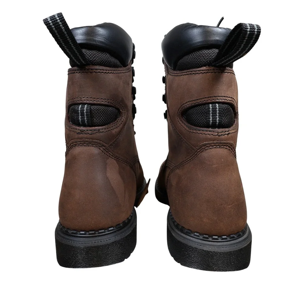 Red Wing 1411 Work Boots Mens 9 Brown Leather DynaForce Waterproof Insulated USA